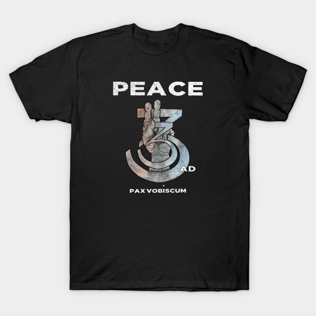 Peace 33 AD. Peace to You Christian Symbol T-Shirt by The Witness